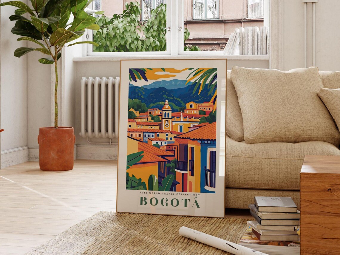 Travel Art Retro Poster, Vintage Landscape Gift - Image 2