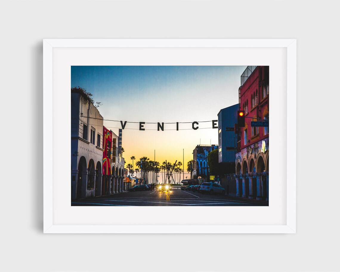 Venice California Photo, Los Angeles City Print