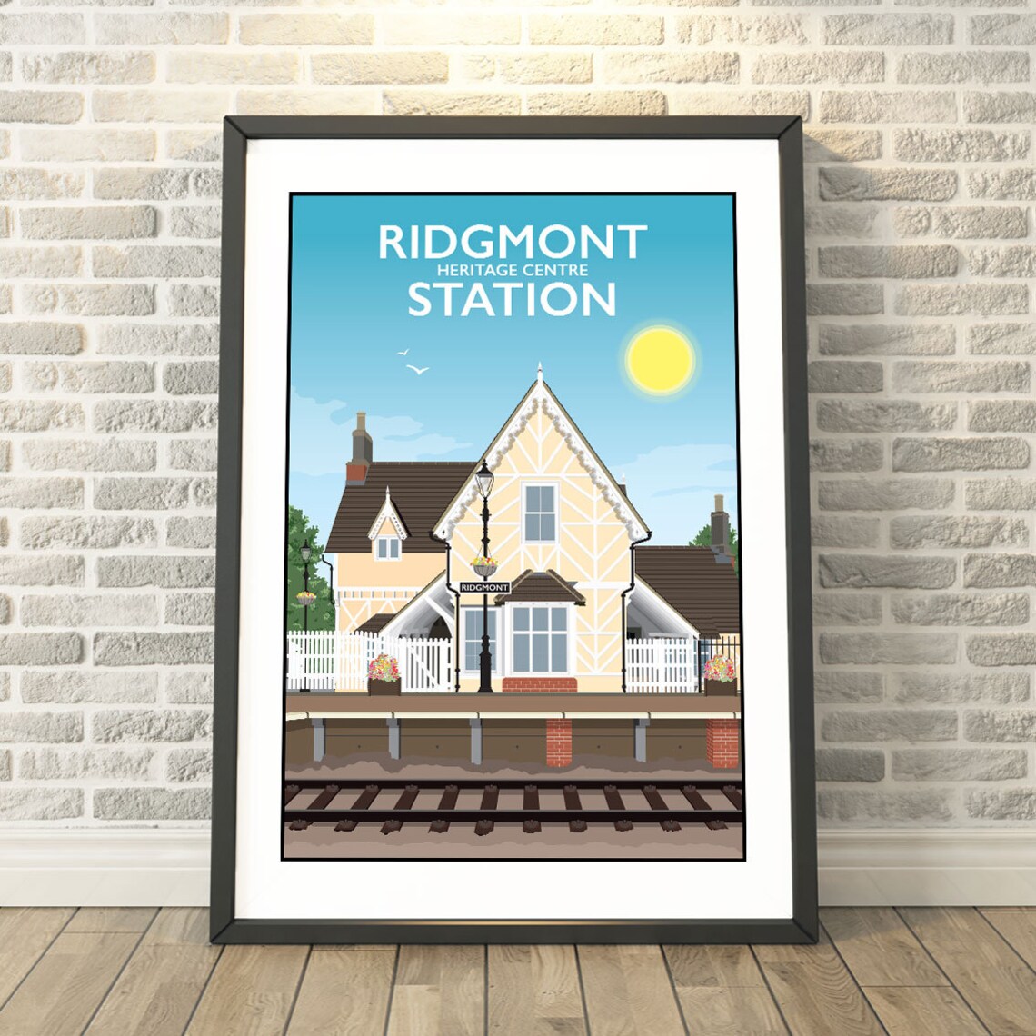 Ridgmont Heritage Centre Station Vintage Railway Travel Poster