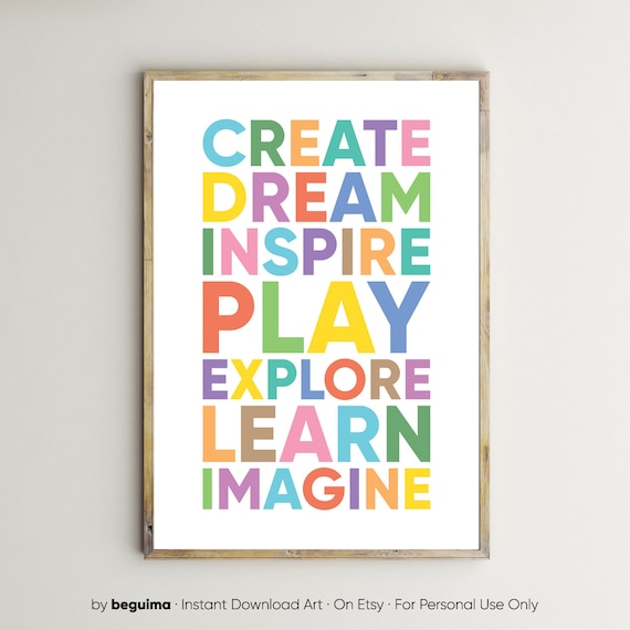 Classroom Decor Teacher Prints, Inspirational Quote Art Print