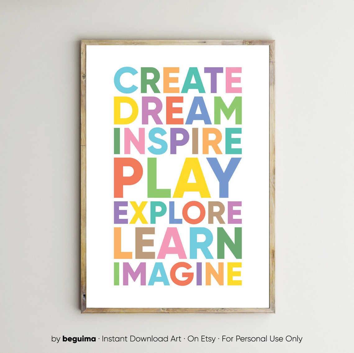 Classroom Decor Teacher Prints, Inspirational Quote Art Print