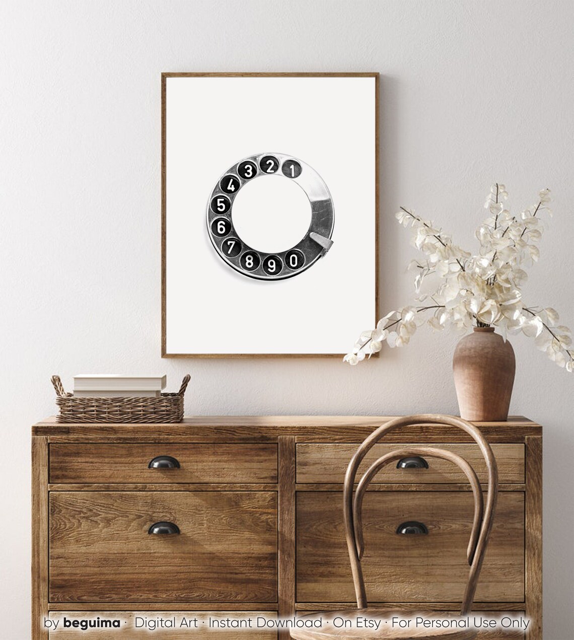 Vintage Telephone Wall Art Print, Retro Photography - Image 4