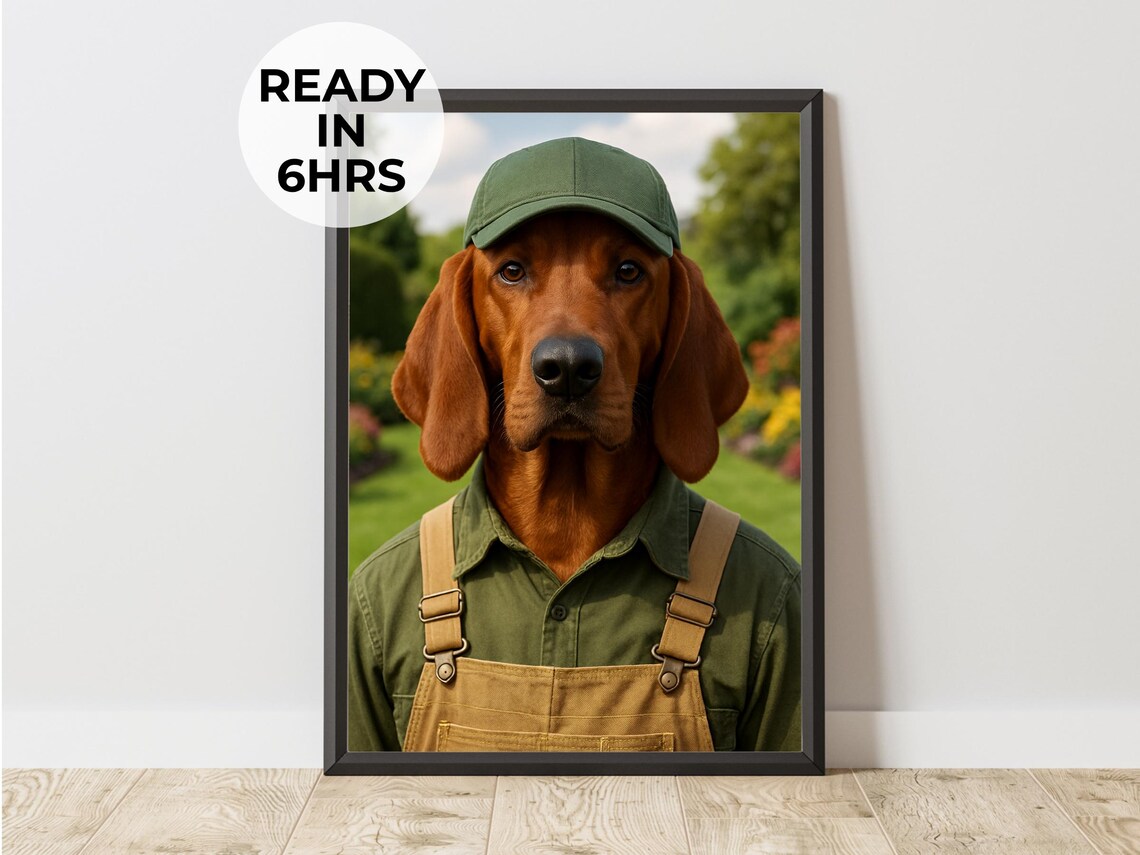 Custom Hair Stylist Pet Portrait Funny Groomer Gift Salon Art