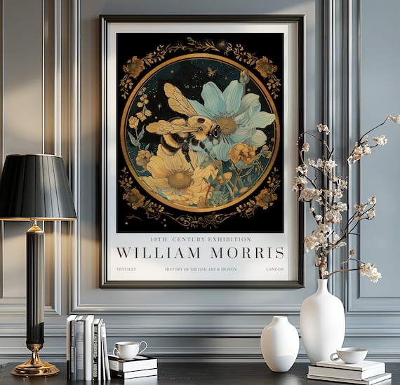William Morris Vintage Exhibition Poster, Bumble Bee