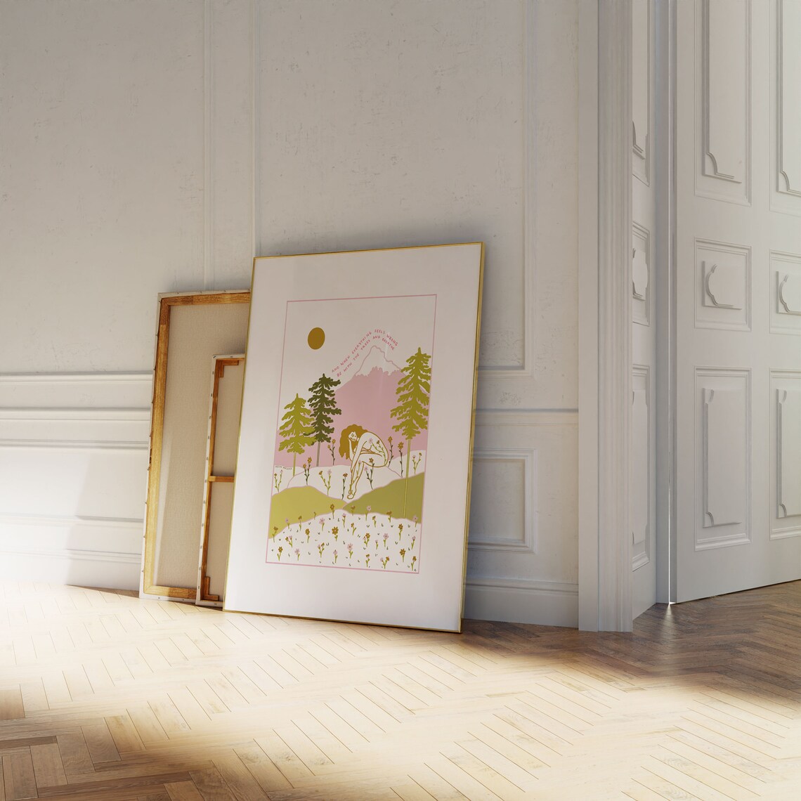 The Trees Nature Lover Woman Forest Mountain Wildflower Poster - Image 4