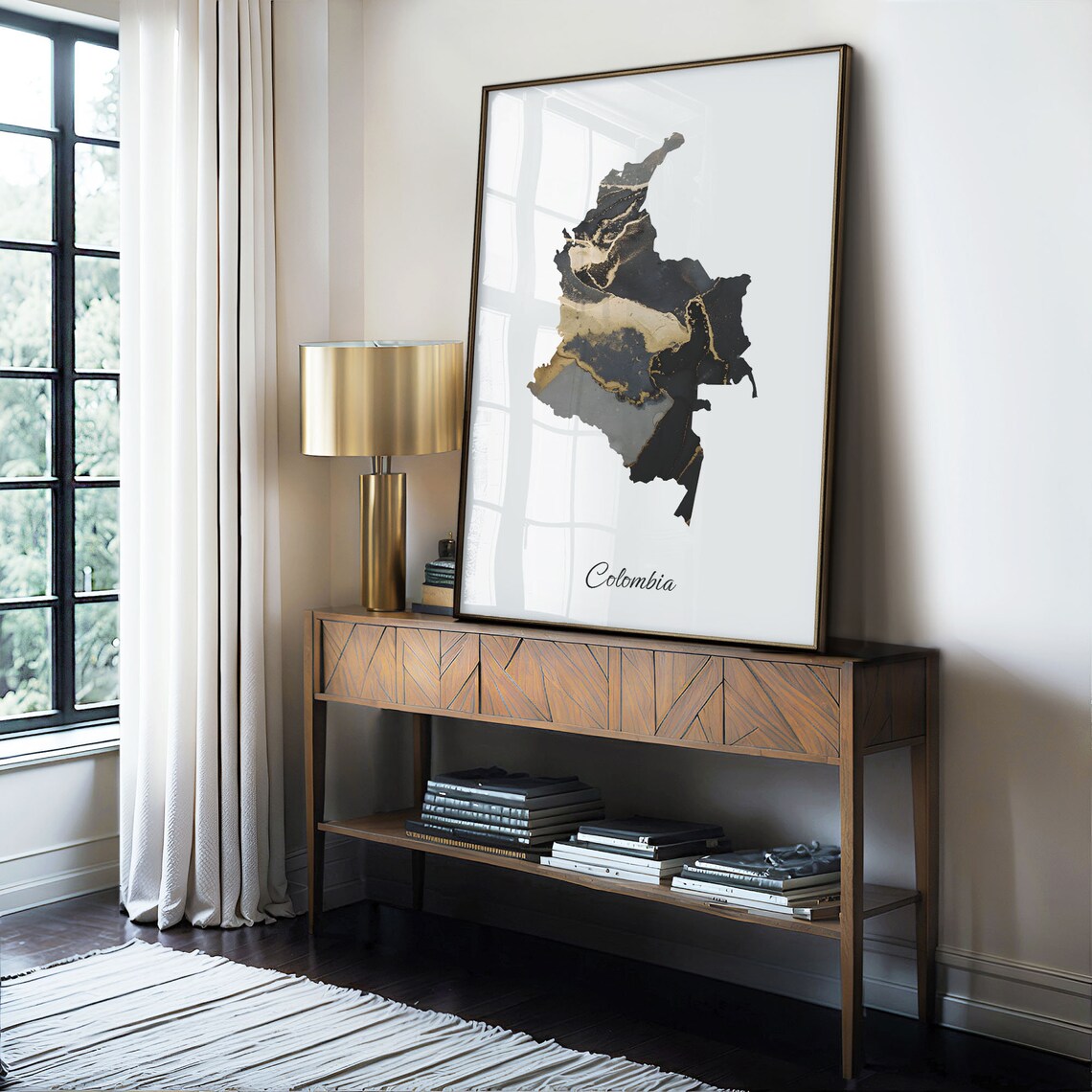 Colombia Map Poster, Elegant Country Artwork - Image 4