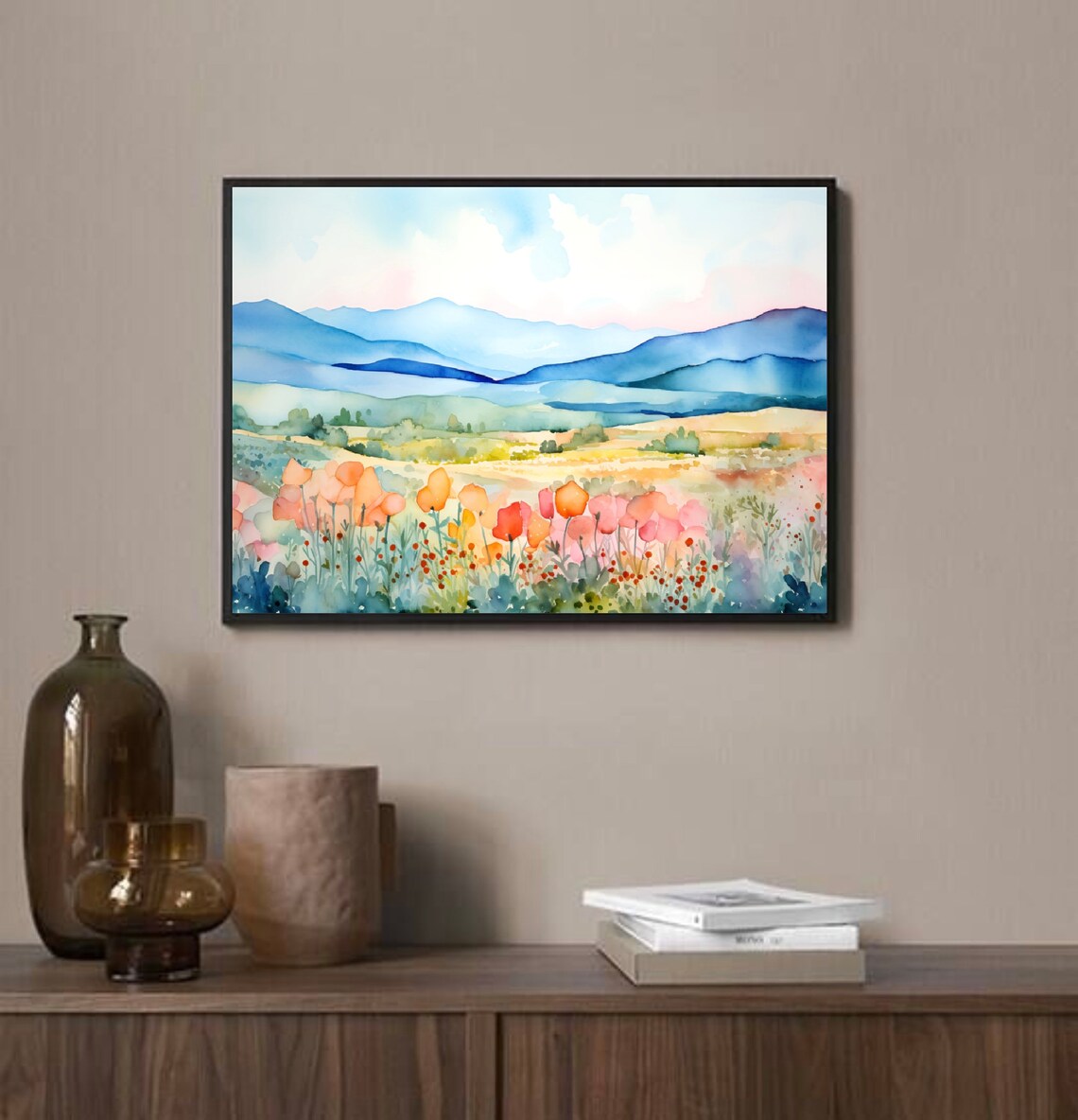Blue Ridge Parkway North Carolina Watercolor Travel Poster - Image 3