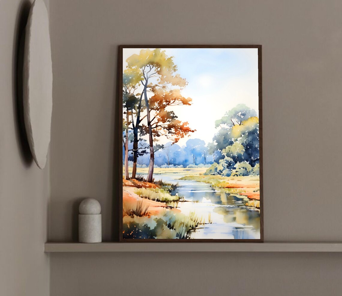 Jean Lafitte Park Watercolor Art Print, New Orleans - Image 2