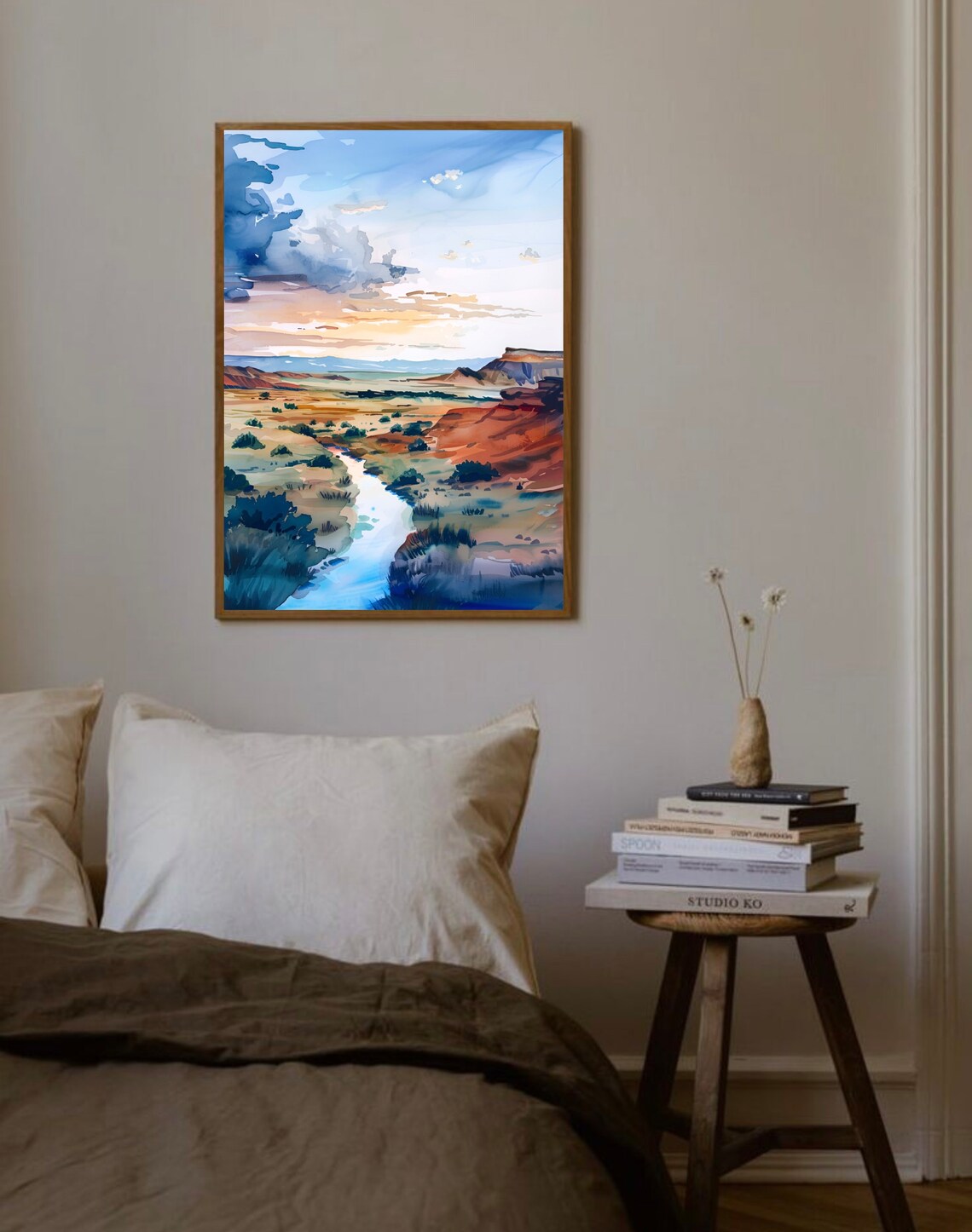 Utah Wilderness Snake River Watercolor Art Print - Image 4