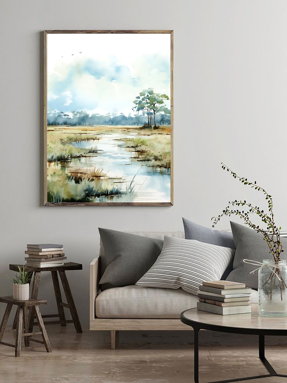 Bon Secour National Wildlife Refuge Watercolor Art Print - Image 4