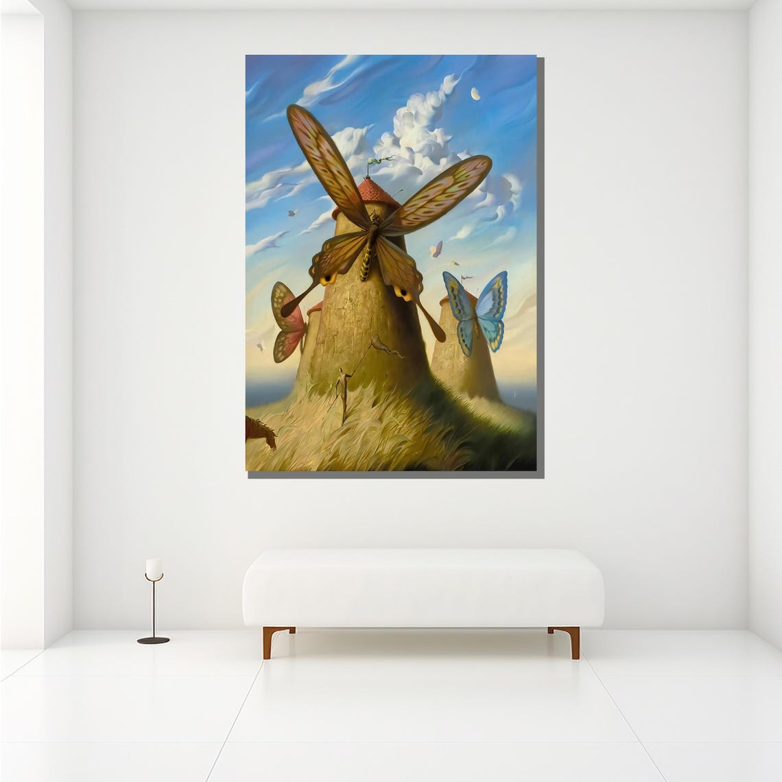Morteza Katouzian Butterfly Wing Windmill Surreal Fantasy Art Poster - Image 2