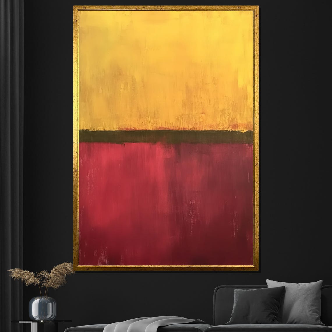 Mark Rothko Glowing Yellow Red Warm Glow Color Field Abstract Print