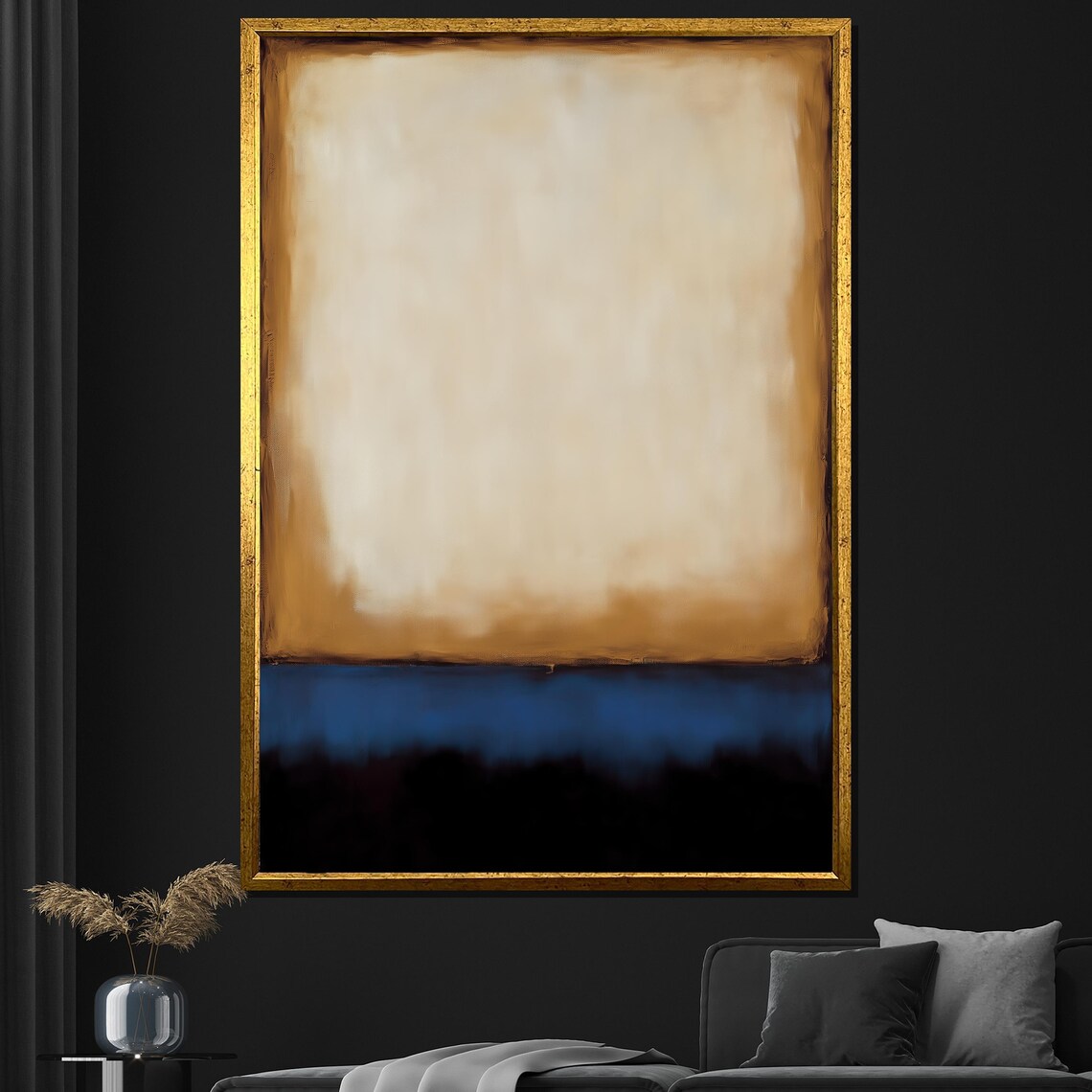 Mark Rothko-Inspired Neutral Abstract Wall Print