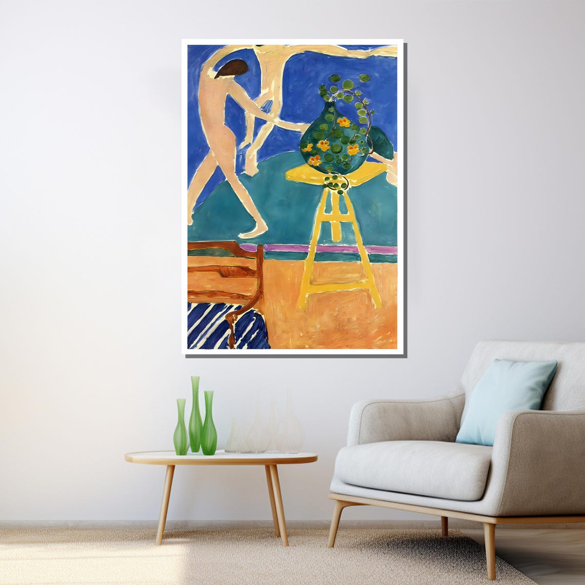 Henri Matisse The Painter And His Model Painting Colorful Wall Art Famous Artist Print Classic Gift - Image 3
