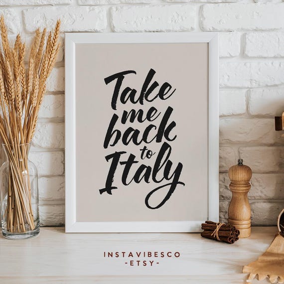 Take Me Back Custom Wall Art Wanderlust And Travel Quote Inspirational Print Retro Decor