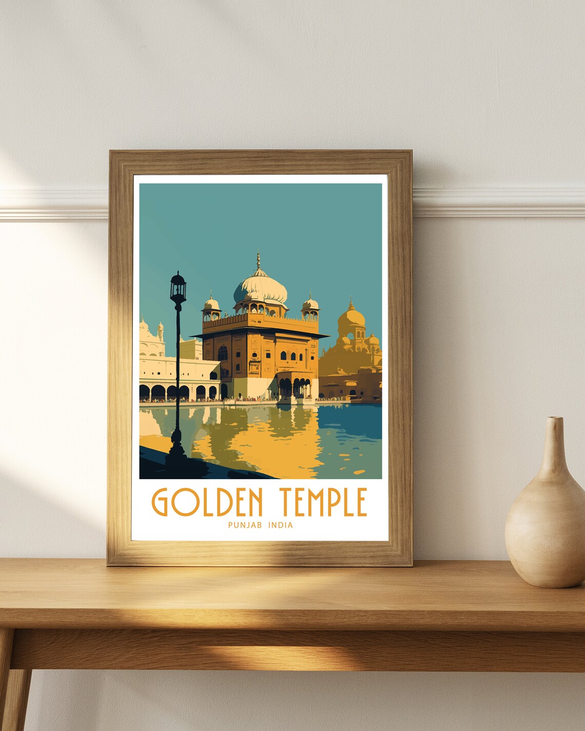 Golden Temple Punjab India Travel Poster - Image 4