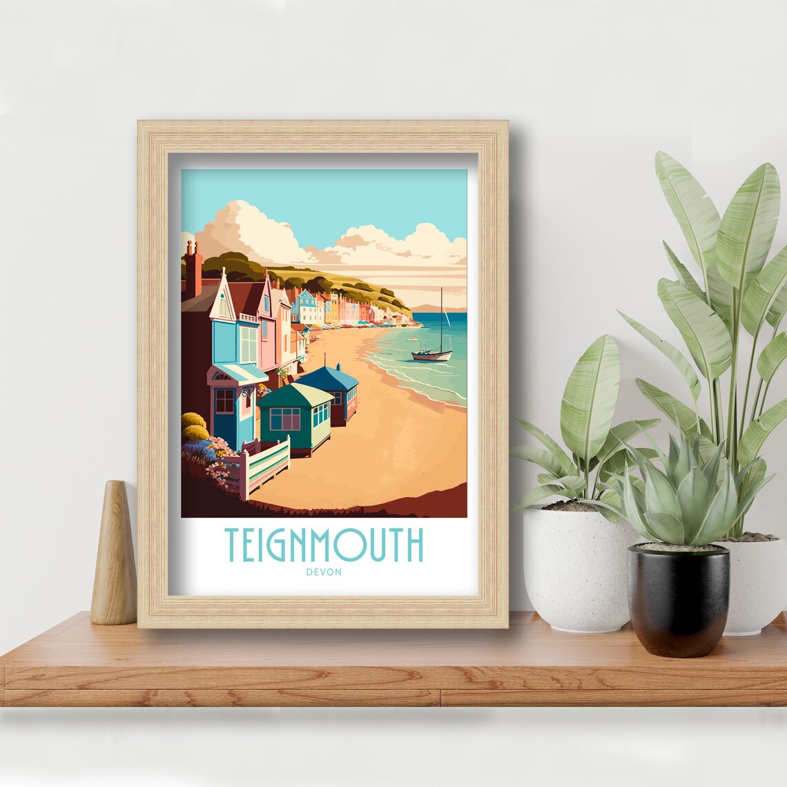 Teignmouth Devon Travel Poster, Place Print - Image 6