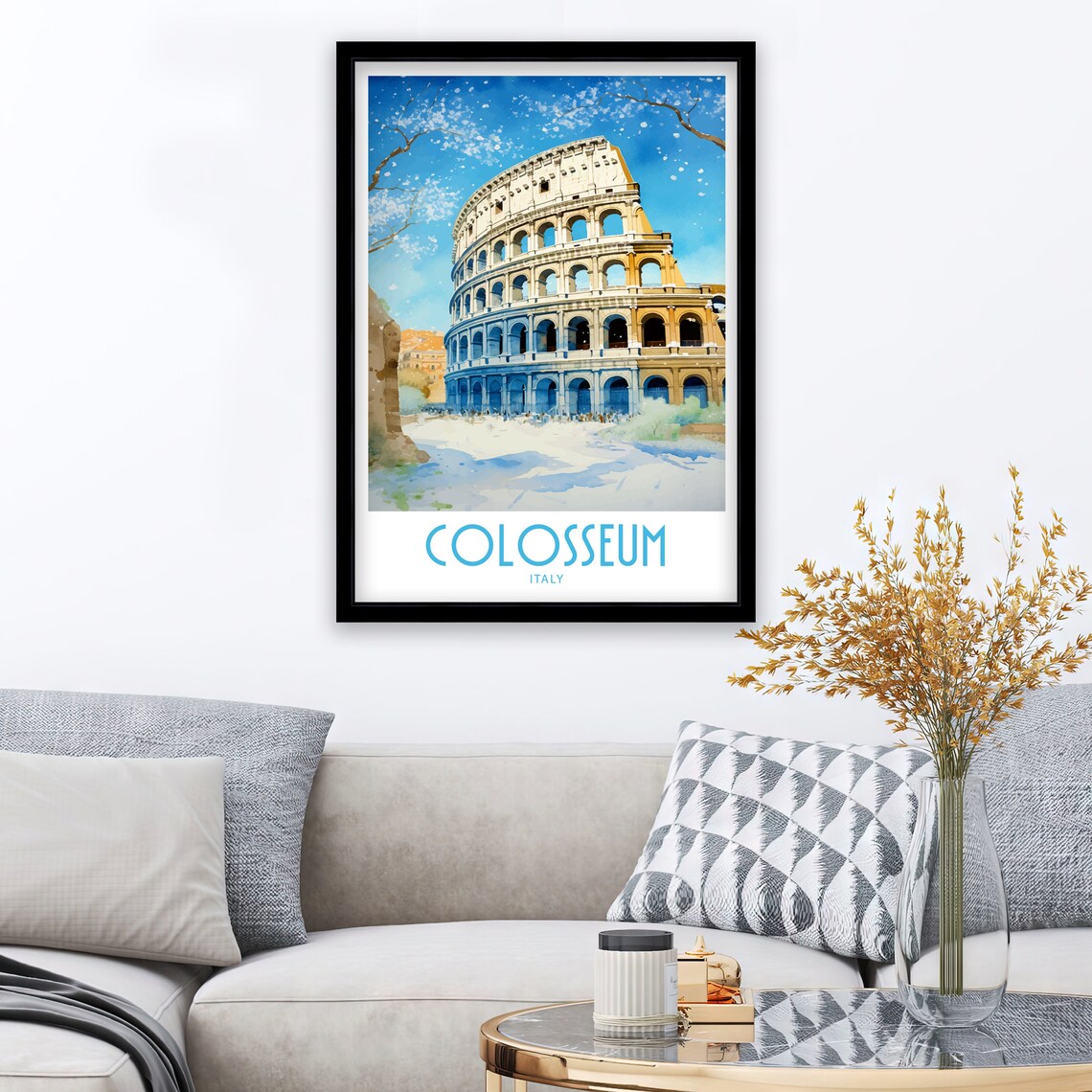 Colosseum Travel Print Wall Art Colosseum Rome Travel Poster Wall Hanging Home Dcor Colosseum Gift Lover Colosseum Rome Art Lover Colosseum - Image 3