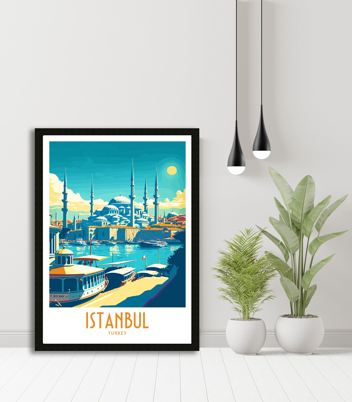 Istanbul Turkey Travel Poster, Travel Wall Art - Image 3