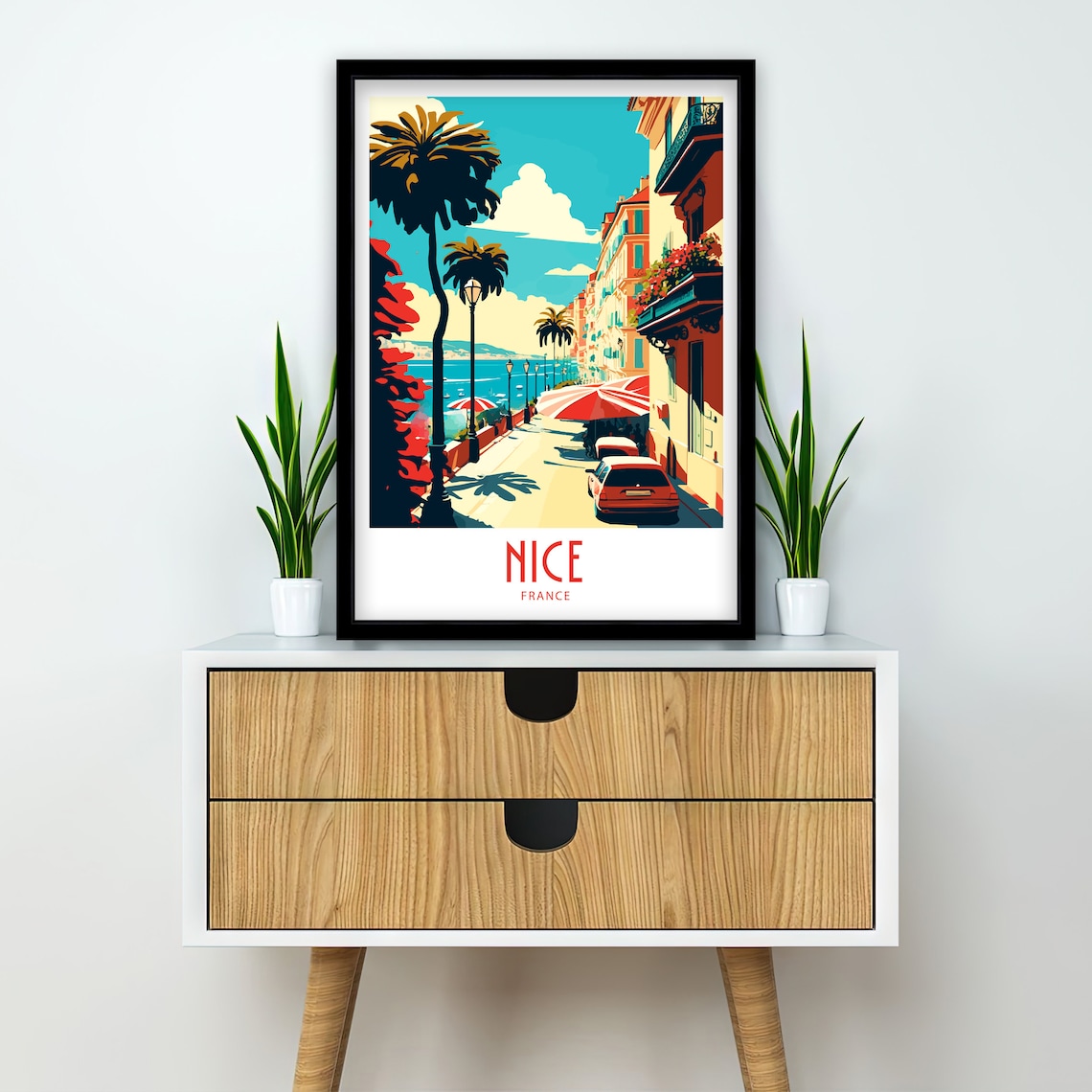 Nice France Travel Poster, Scenic Wall Art - Image 2