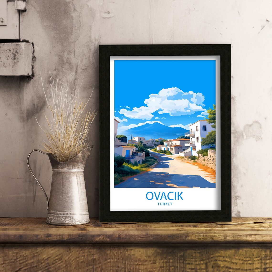 Ovacik Travel Poster, Turkey Wall Decor Print - Image 6