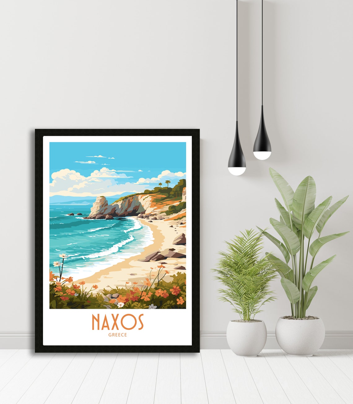 Naxos Travel Print Naxos Greece Poster Home Dcor Naxos Greece Art Print Naxos Greece Room Naxos Greece Gift Decor Naxos Poster Art Gift - Image 5