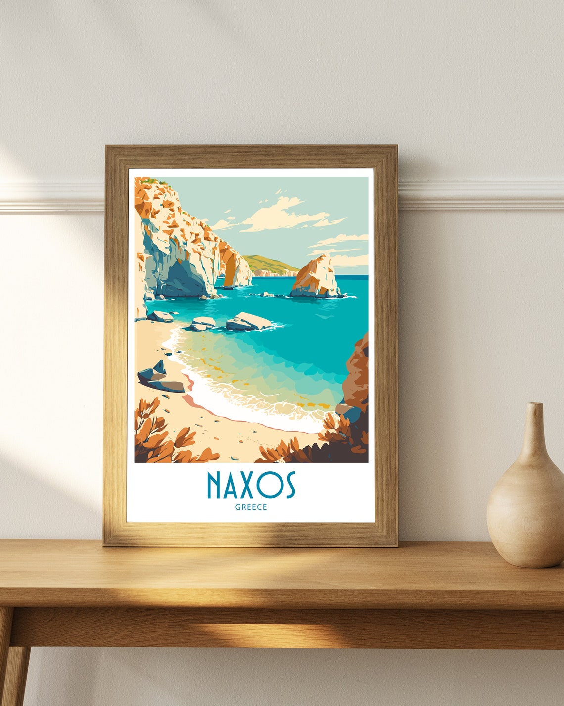 Naxos Travel Print Naxos Greece Poster Home Dcor Naxos Greece Art Print Naxos Greece Room Naxos Greece Gift Decor Naxos Poster Art Gift - Image 4