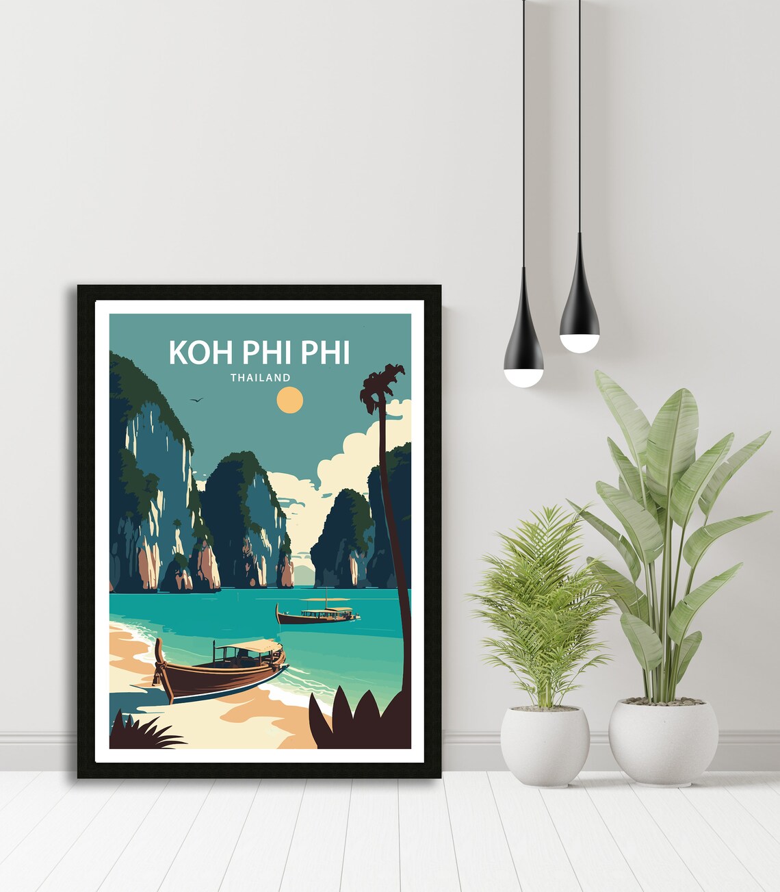 Koh Phi Phi Thailand Travel Poster, Island Art - Image 5
