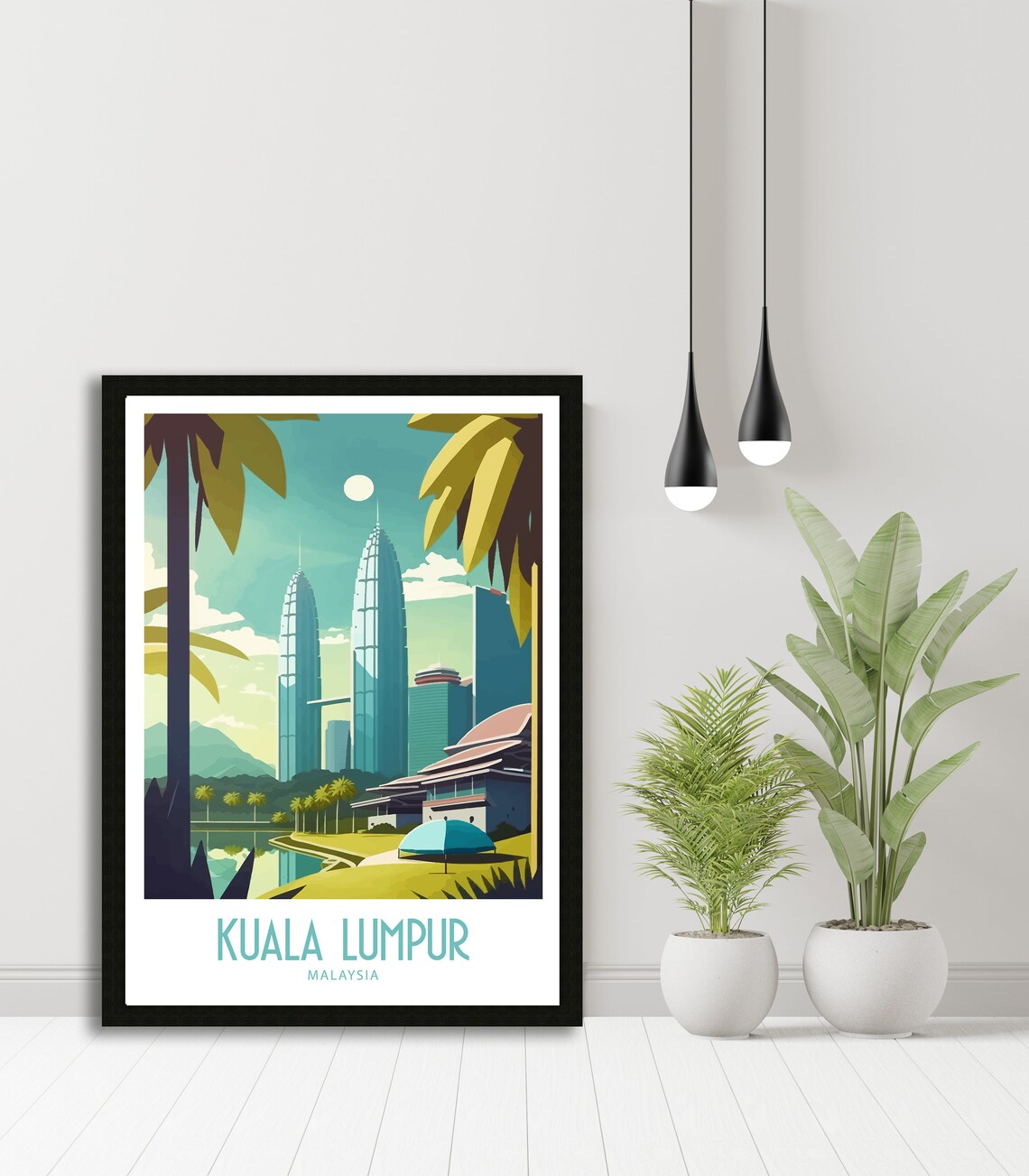 Kuala Lumpur Travel Poster, Petronas Twin Towers - Image 4