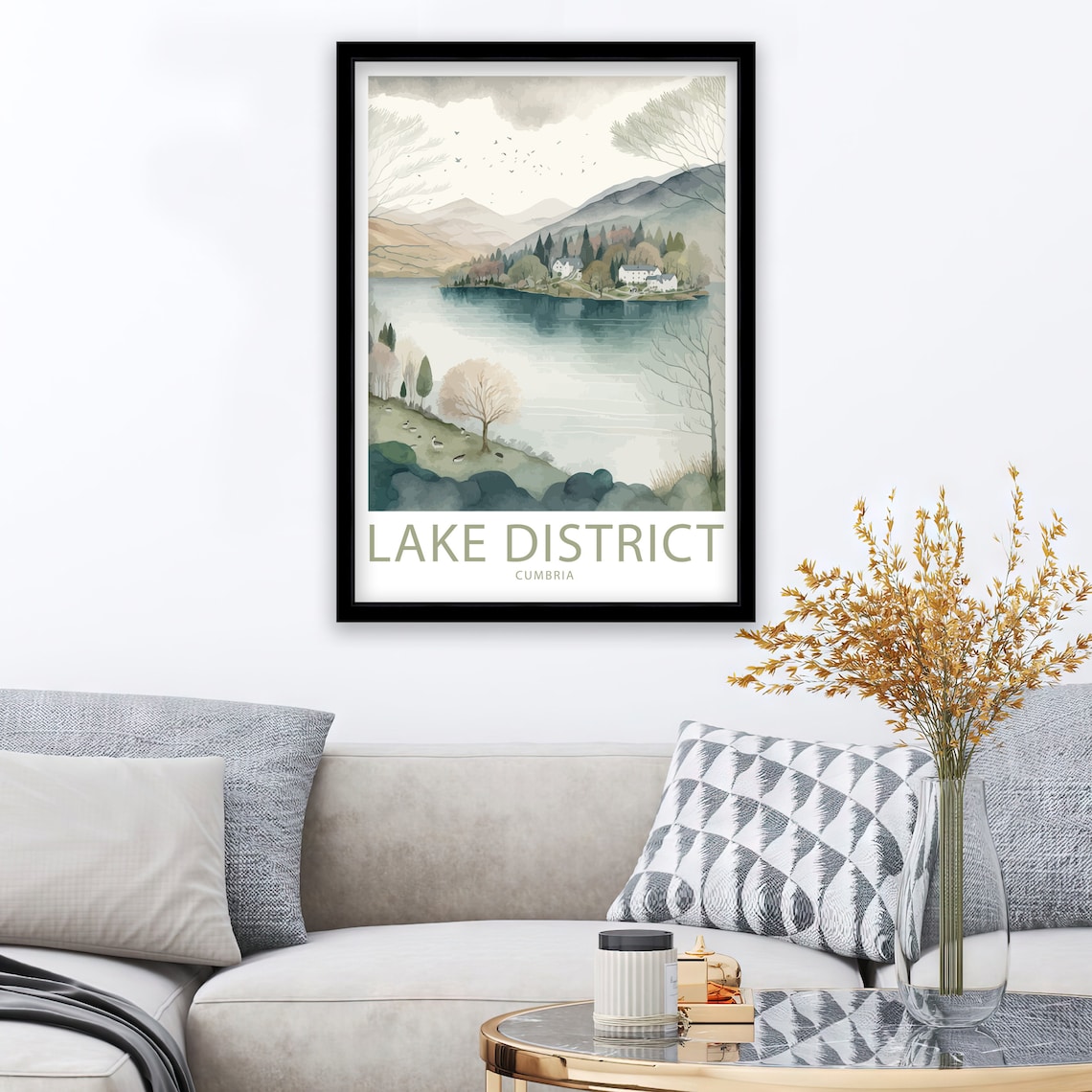 Lake District Travel Poster, Place-Inspired Art Print - Image 4