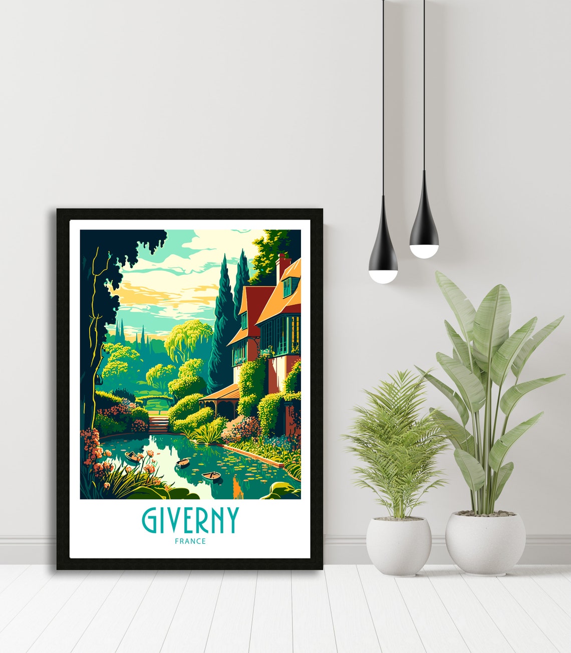 Giverny Travel Print Giverny France Poster Home Dcor Giverny Art Print Giverny France Room Print Giverny Wall Art Giverny France Gift - Image 6