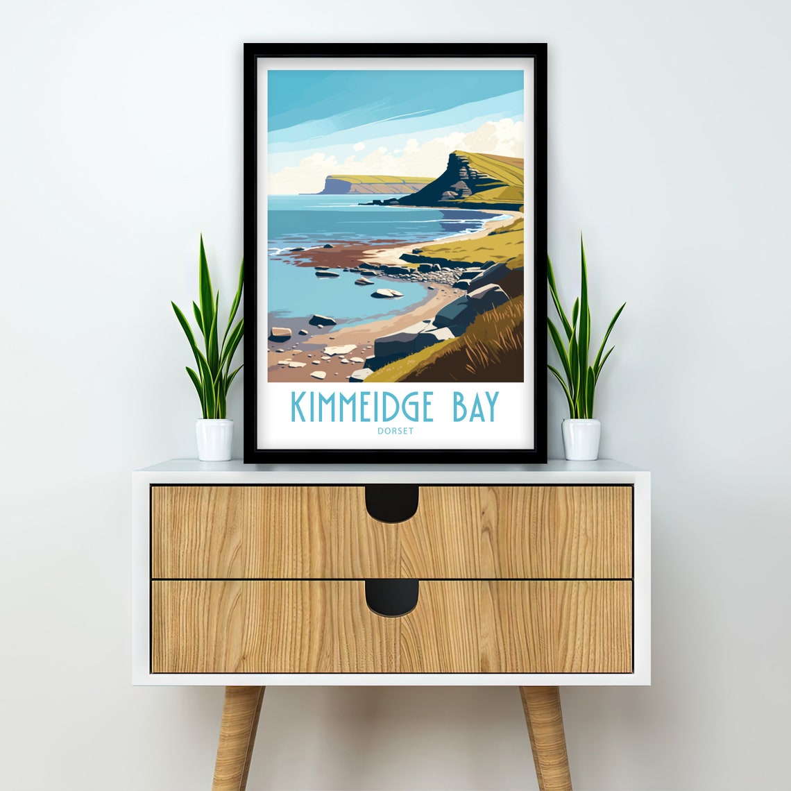 Kimmeridge Bay Dorset Rocky Shoreline Tide Vintage Travel Poster - Image 5