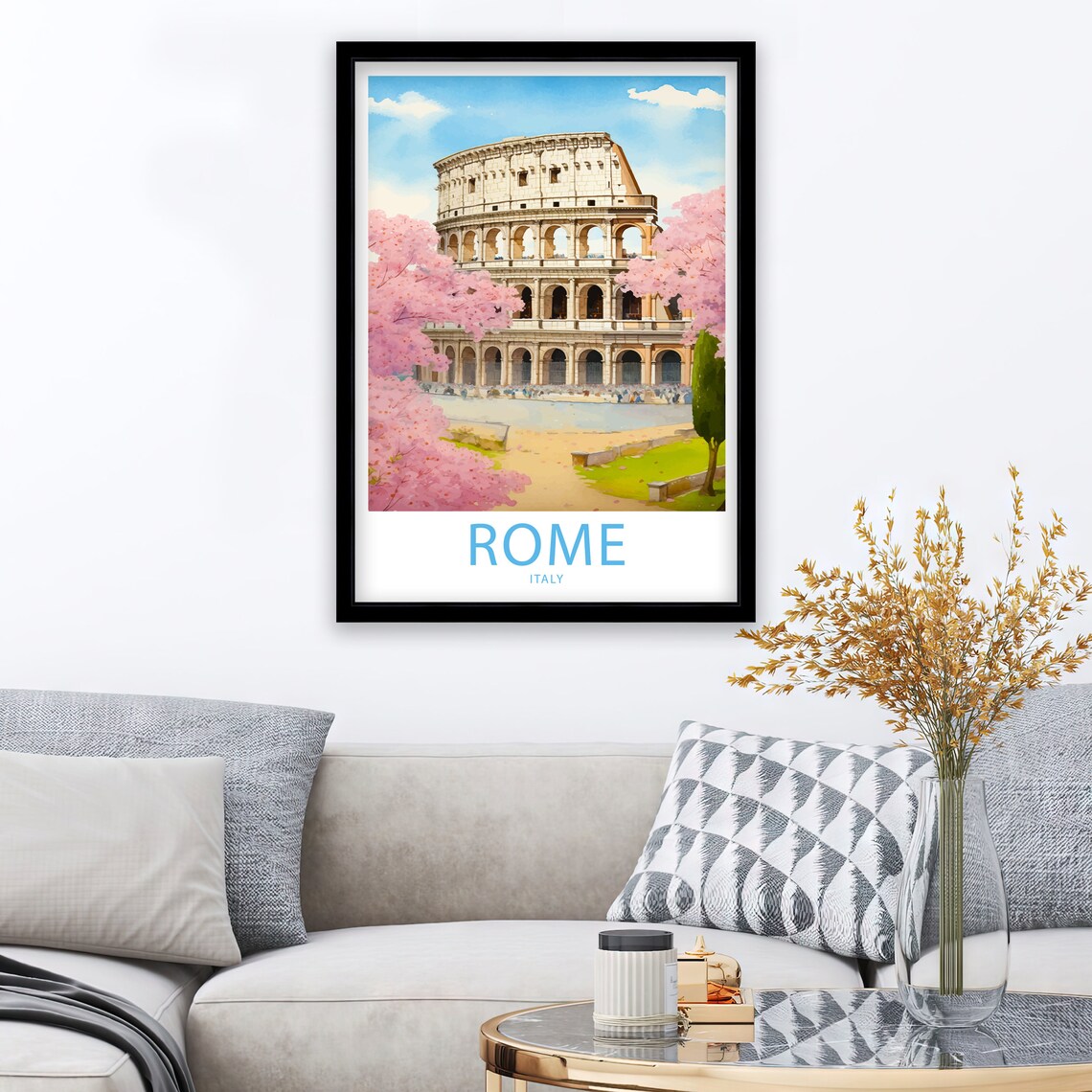 Colosseum Travel Print Wall Art Colosseum Rome Travel Poster Wall Hanging Home Dcor Colosseum Gift Lover Colosseum Rome Art Lover Colosseum - Image 3