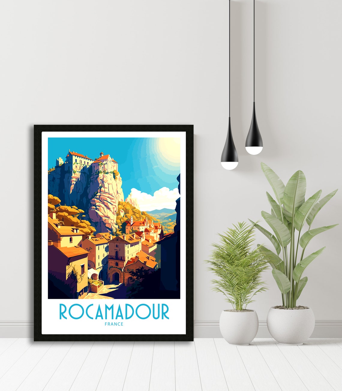 Rocamadour Travel Print Rocamadour France Poster Home Dcor Rocamadour France Art Print Rocamadour France Room Rocamadour France - Image 5