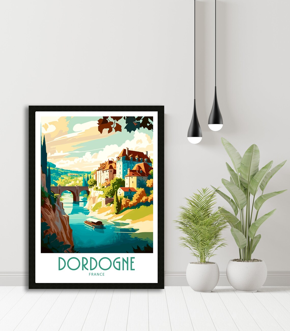 Dordogne France Travel Poster, Home Decor Print - Image 6