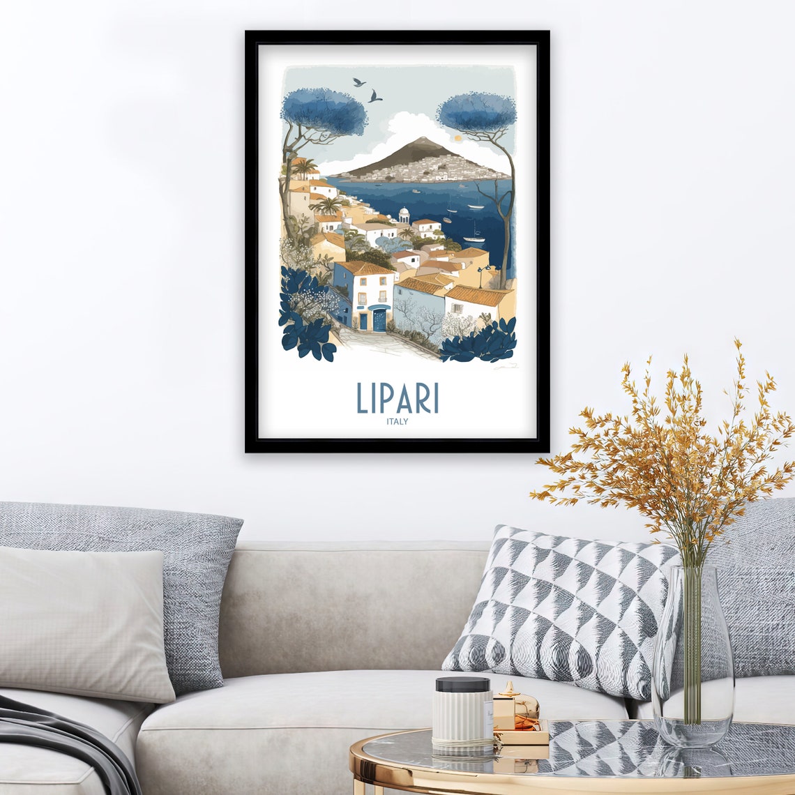 Lipari Travel Print Lipari Poster Home Dcor Lipari Italy Art Print Lipari Italy Room Print Lipari Italy Wall Art Lipari Scenic Prints - Image 5