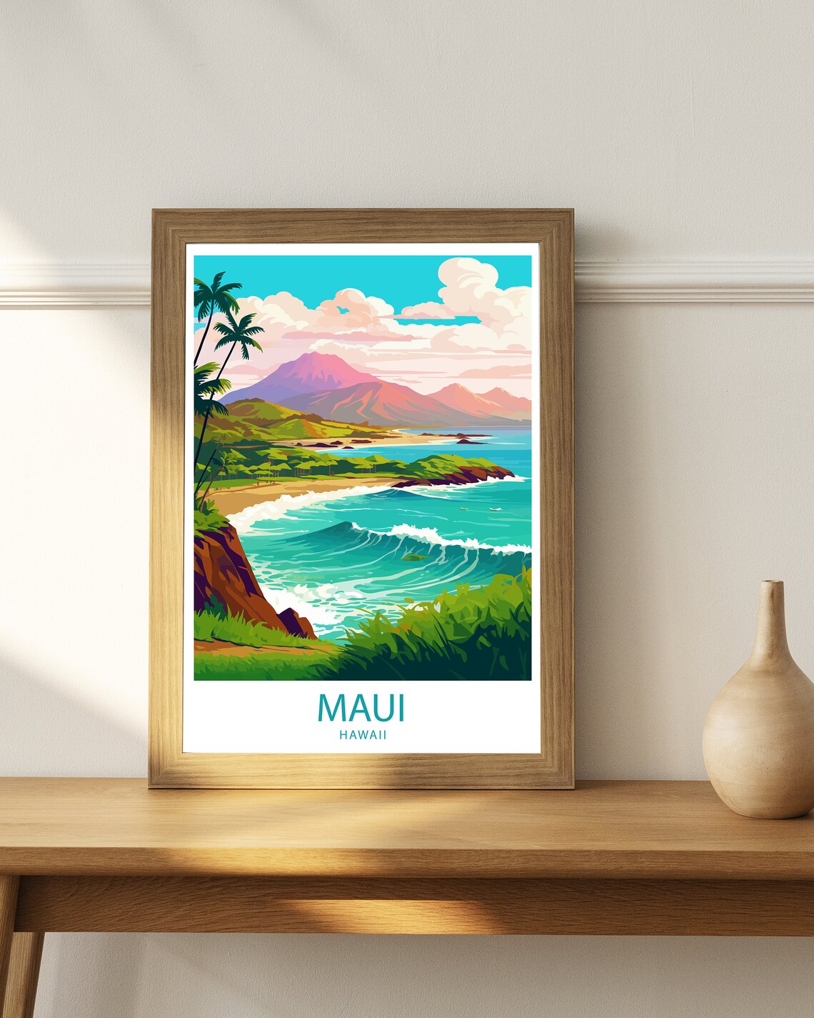 Maui Travel Poster, Hawaii Wall Decor - Image 3
