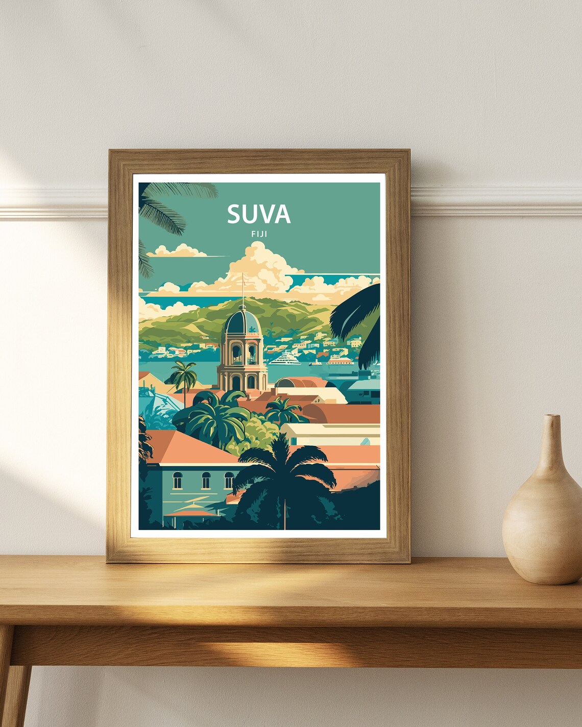 Suva Fiji Travel Poster, Home Living Decor - Image 4