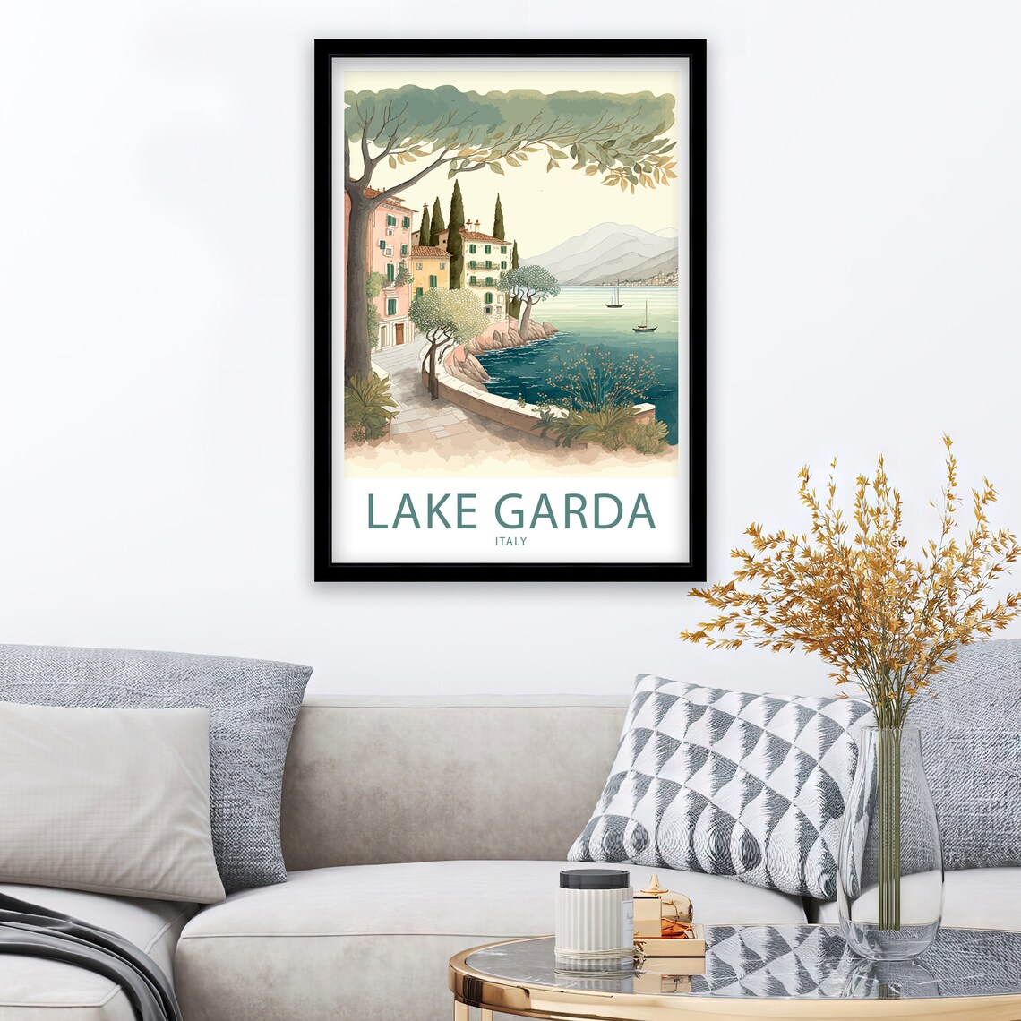 Lake Garda Italy Travel Poster, Scenic Wall Art - Image 3