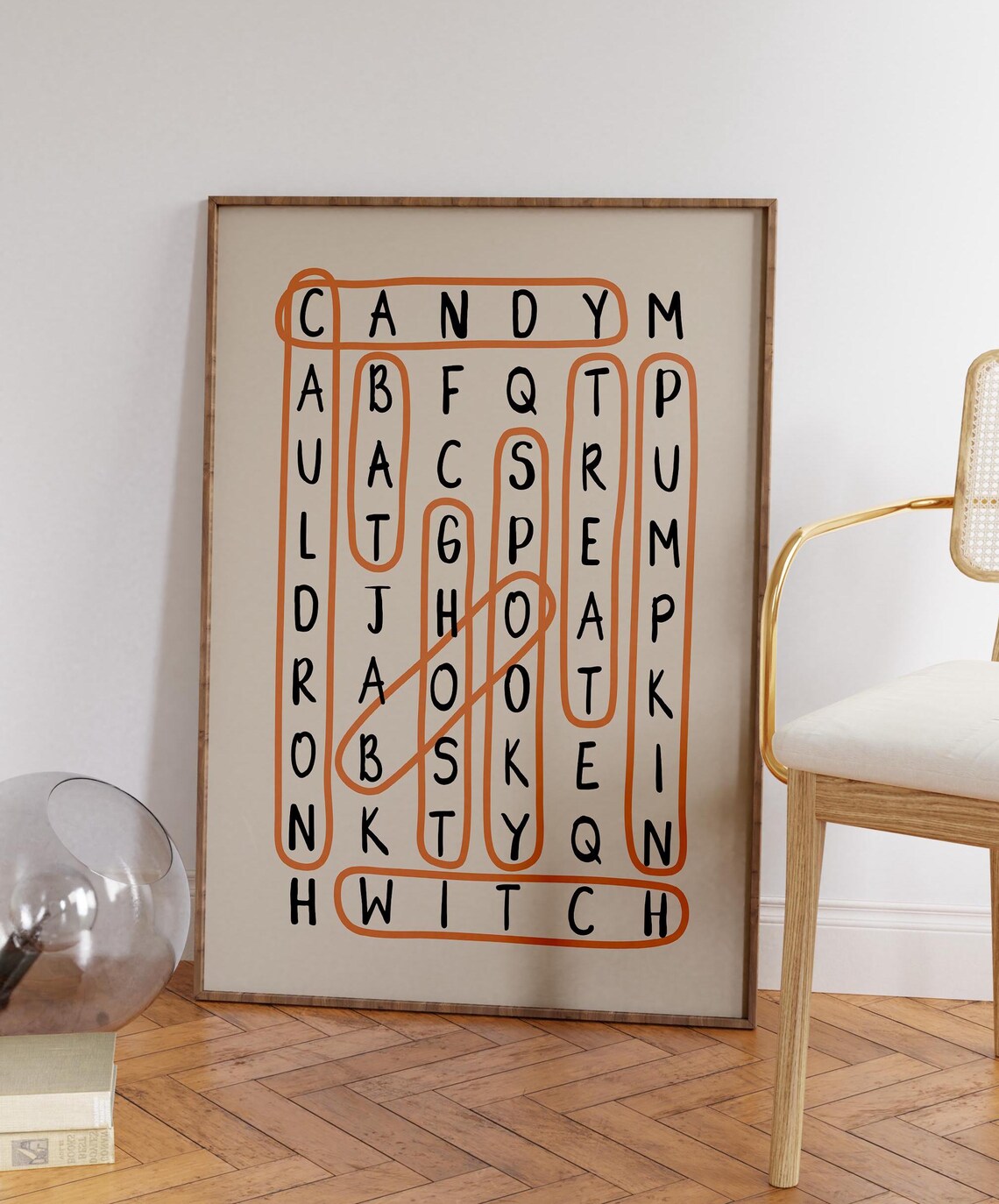 Halloween Word Search Puzzle Poster with Hidden Spooky Words - Image 3