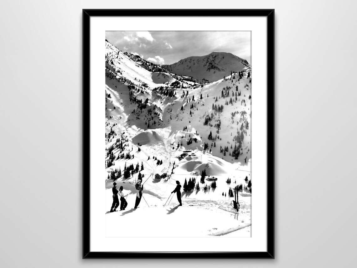 Vintage Apres Skiing Poster, Retro Ski Lodge Decor - Image 2
