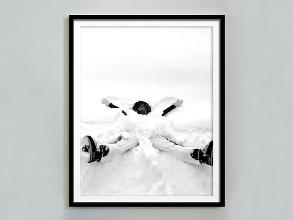 Vintage Woman Ski Poster Black And White Retro Skiing Print Ski Wall Art Ski Lodge Decor Mountain Wall Art