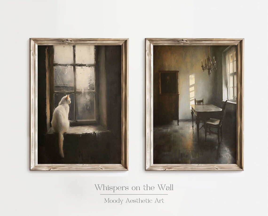Dark Academia Bookish Vintage Gallery Wall Art Set - Image 7