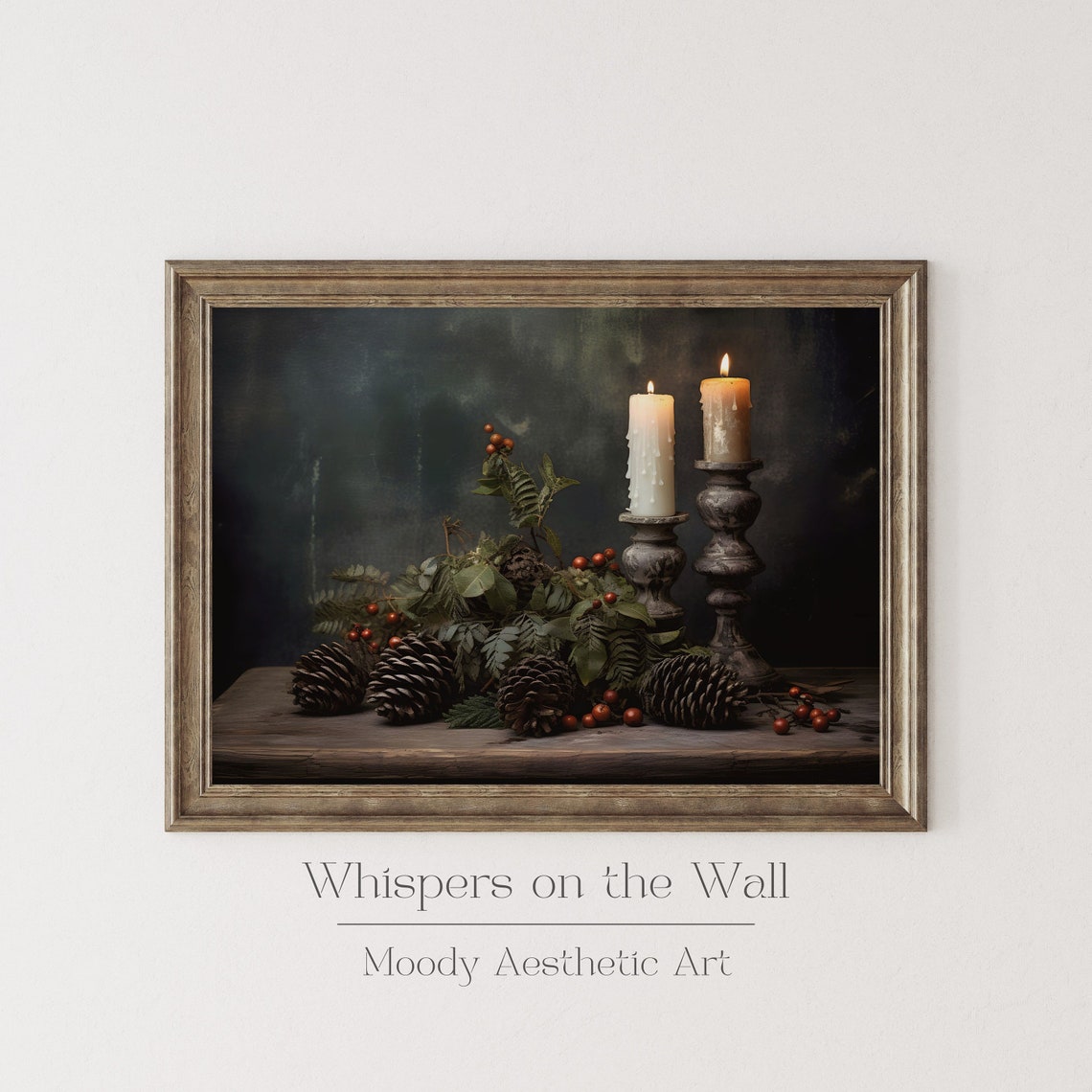 Open Book and Coffee Morning Reading Moody Oil Painting Wall Poster - Image 3