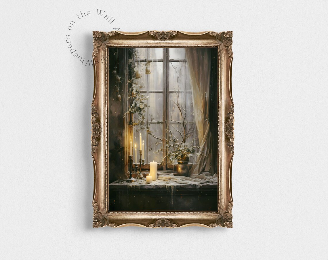 Whimsigoth Christmas Winter Holiday Decor Art Print - Image 5