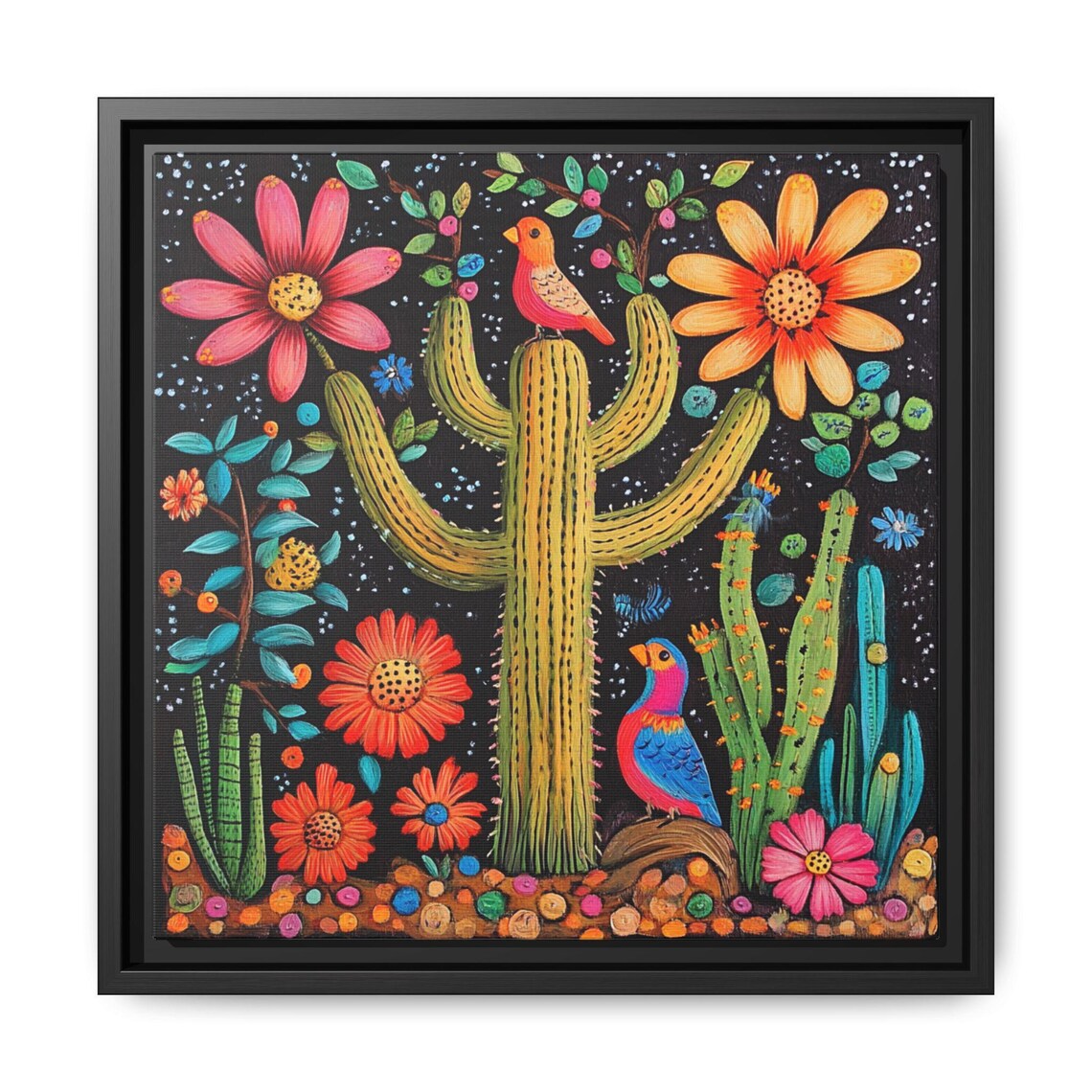 Mexican Folk Art Birds And Botanical Image - Image 5