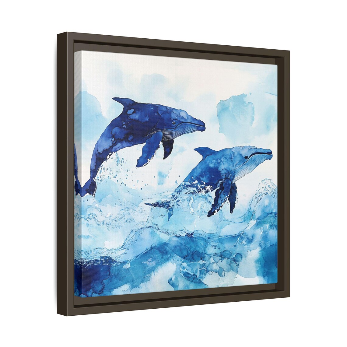 Whale Wall Art, Farmhouse Floral Country Style - Image 3