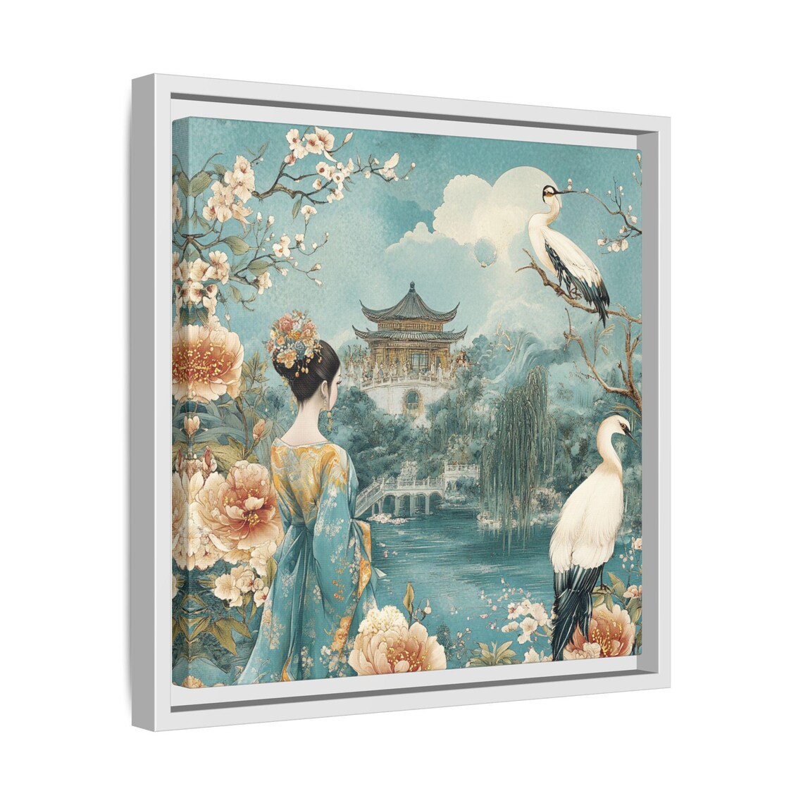Asian Art, Chinoiserie Japandi Home Art Gift - Image 4