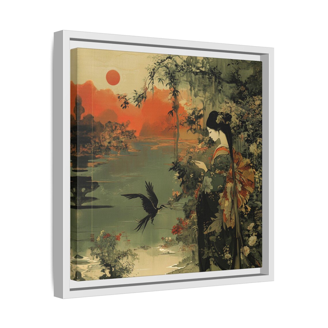 Japanese Art, Vintage Traditional Asian Decor - Image 4