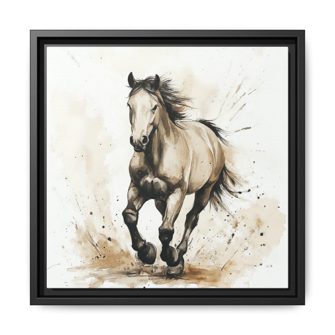 Horse Watercolor Animal Print For Nursery